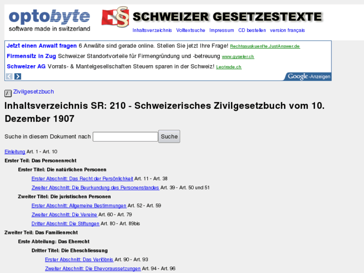 www.zivilgesetzbuch.ch