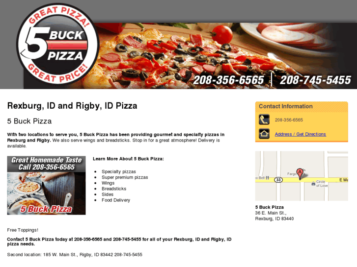 www.5buckpizzaidaho.com