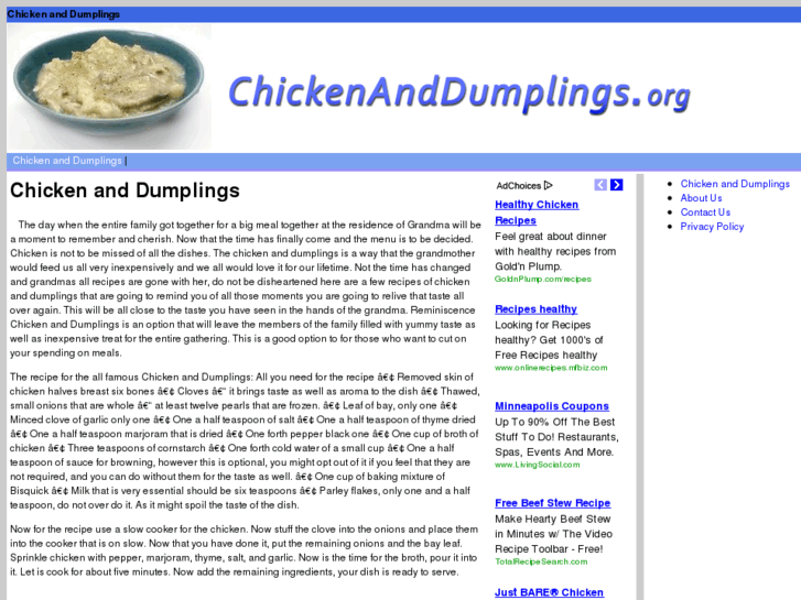 www.chickenanddumplings.org