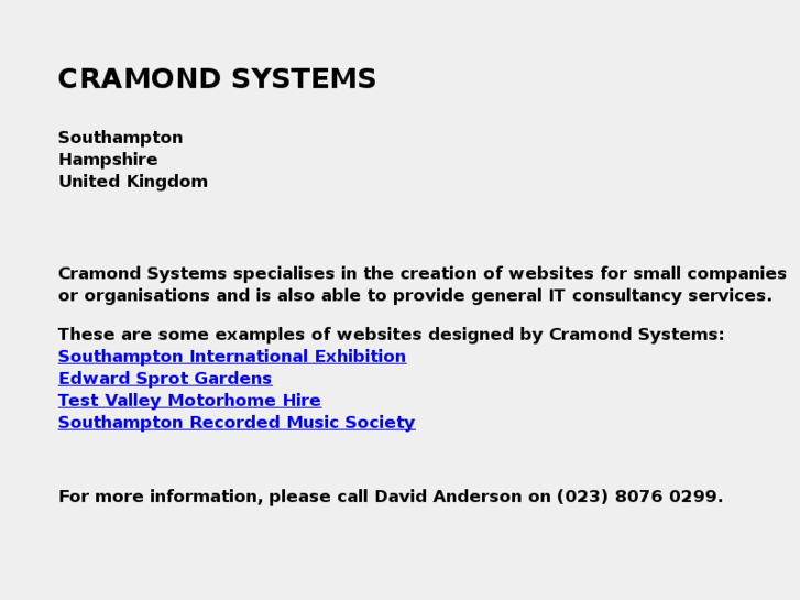 www.cramondsystems.co.uk