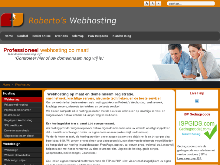 www.roberto-webhosting.nl