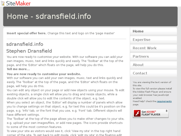 www.sdransfield.info
