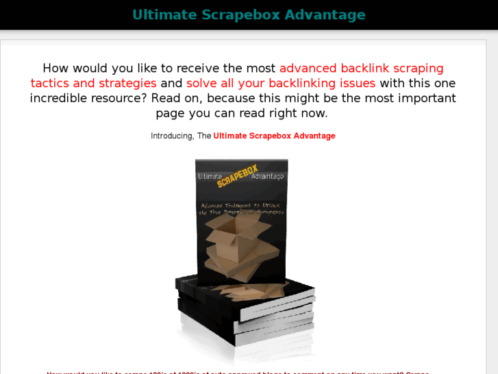 www.ultimatescrapeboxadvantage.com