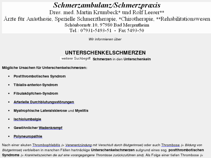 www.unterschenkelschmerzen.de