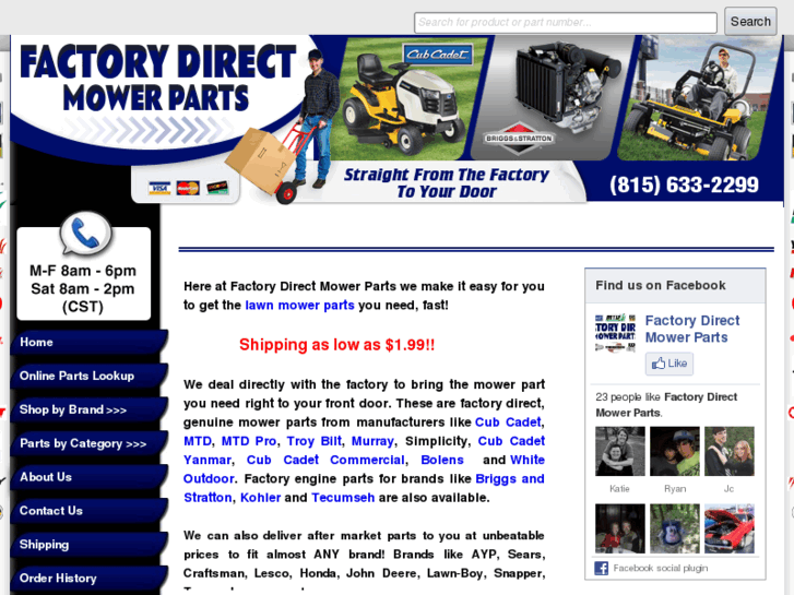 www.factorydirectmowerparts.com