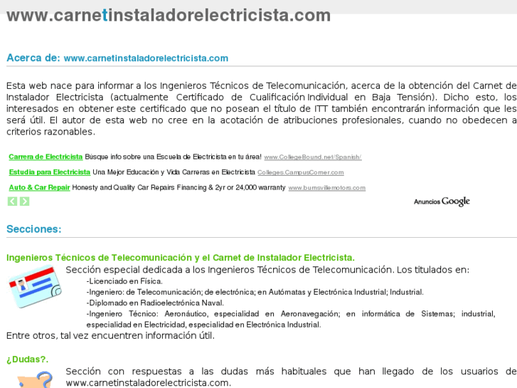 www.carneinstaladorelectricista.com