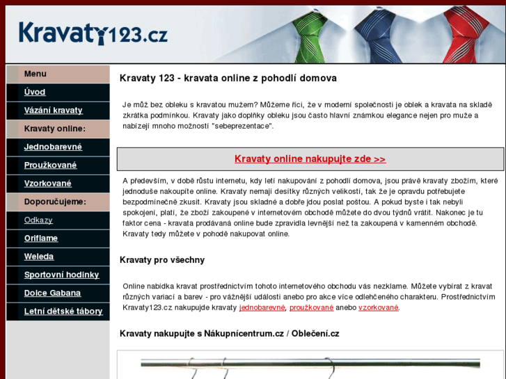 www.kravaty123.cz