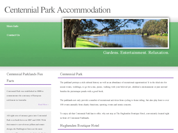 www.centennialparkaccommodation.com