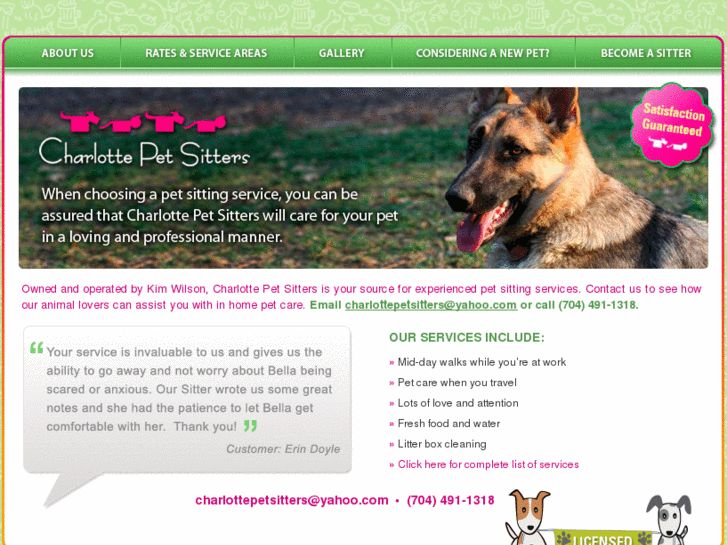 www.charlottepetsitters.com