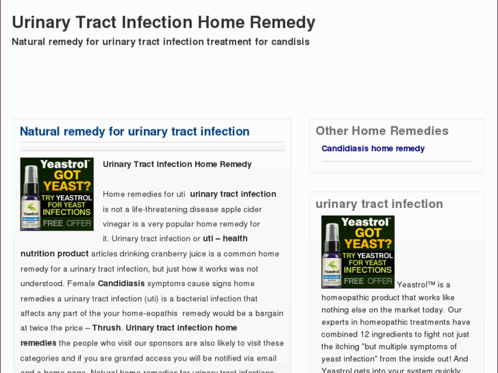 www.urinarytractinfectionhomeremedy.com