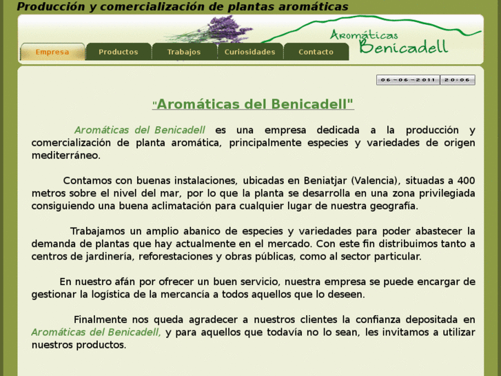 www.aromaticasdelbenicadell.es