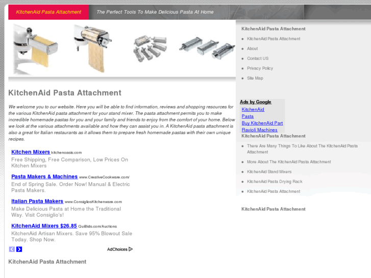 www.kitchenaidpastaattachment.com