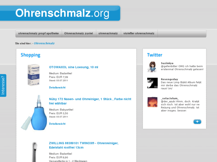 www.ohrenschmalz.org