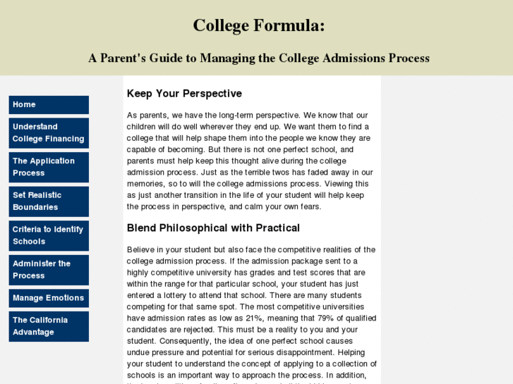 www.collegeformula.net