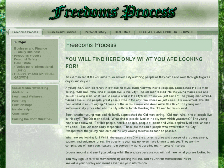 www.freedomsprocess.com