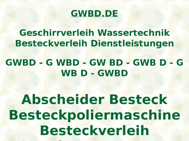 www.gwbd.de