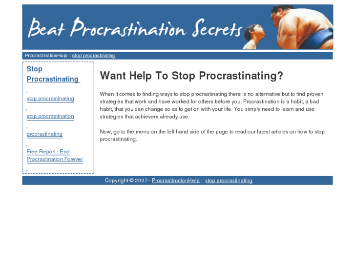 www.procrastinatorhelp.com
