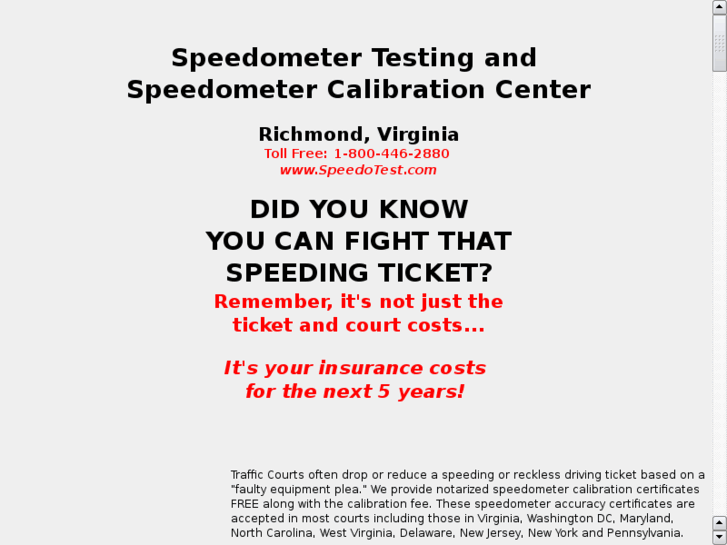 www.richmondspeedometertesting.com