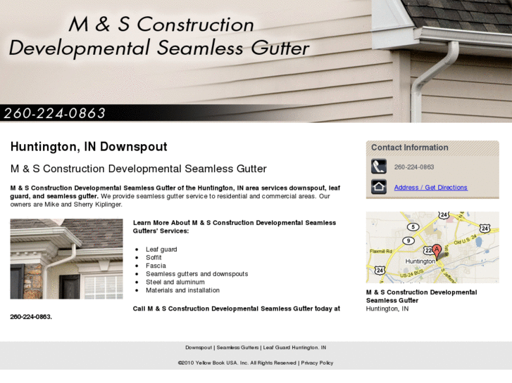 www.mandsconstructionanddevelopmentseamlessgutter.com