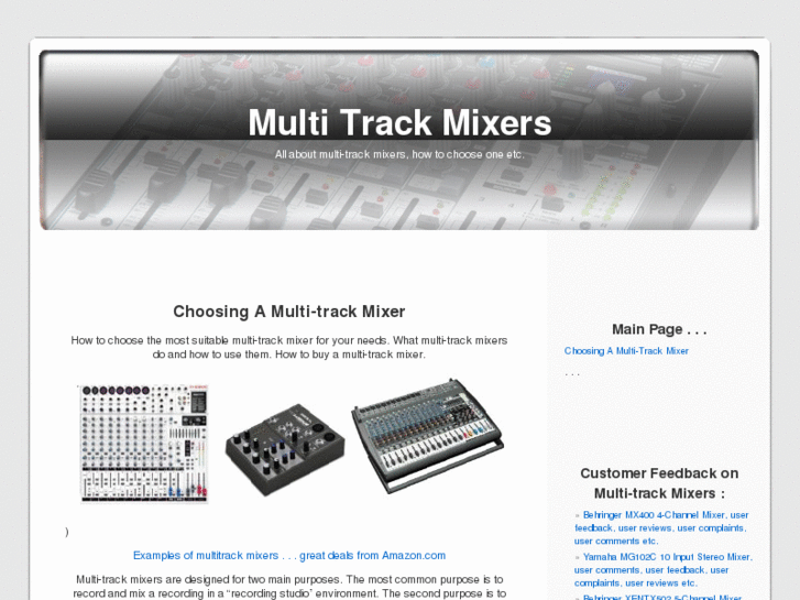 www.multitrackmixers.com