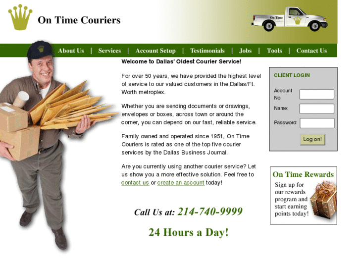 www.ontimecouriers.com