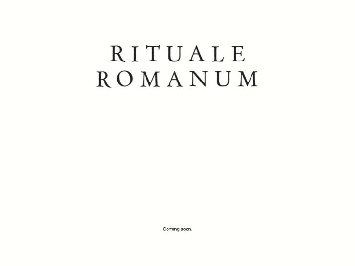 www.ritualeromanum.com