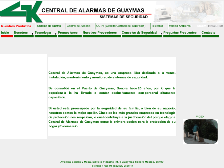 www.centraldealarmasdeguaymas.com