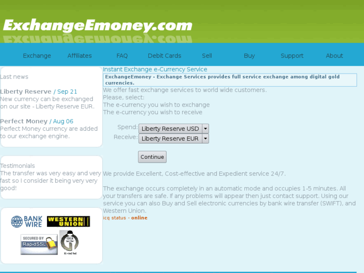 www.exchangeemoney.com