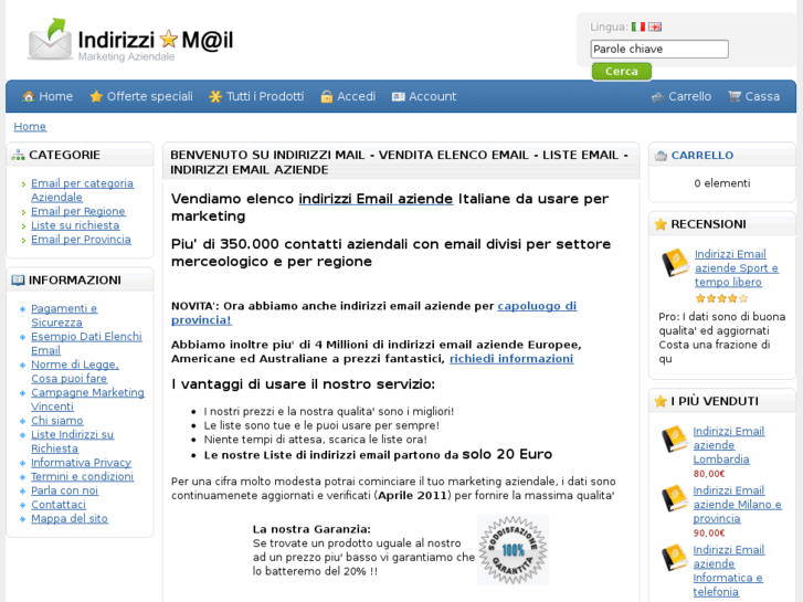 www.indirizzimail.com