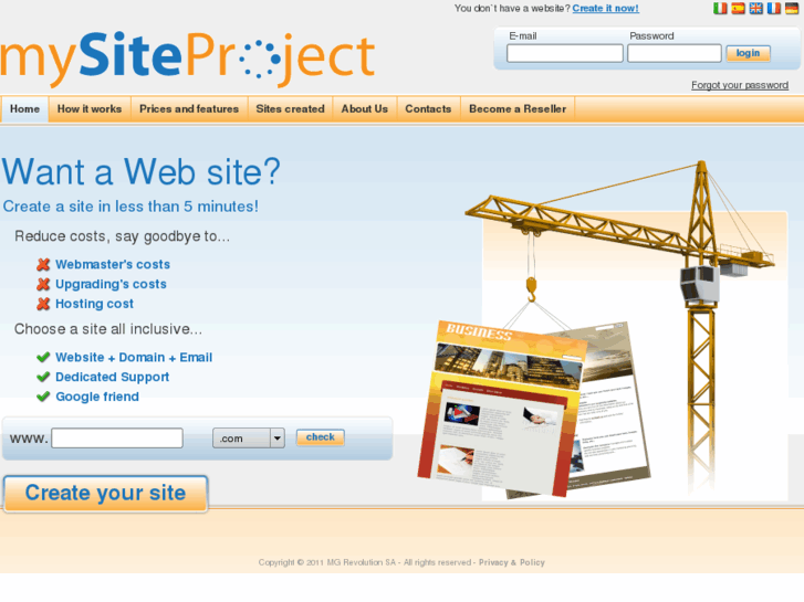 www.mysiteproject.com