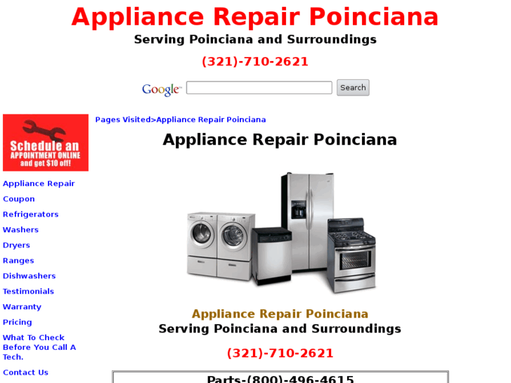 www.appliancerepairpoinciana.com