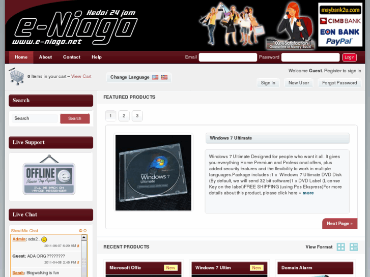 www.e-niaga.net