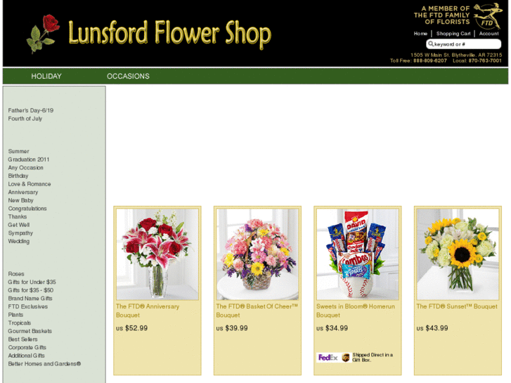 www.lunsfordsflowers.com