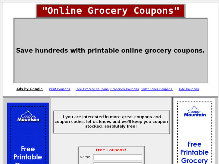 www.onlinegrocerycoupons.net