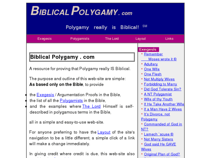 www.biblicalpolygamy.com