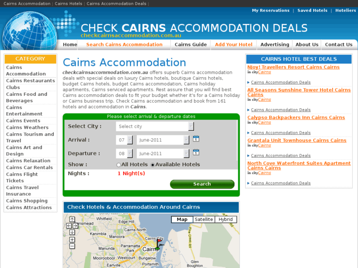 www.checkcairnsaccommodation.com.au