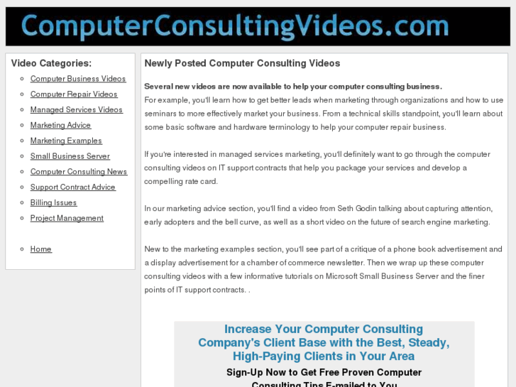 www.computerconsultingvideos.com