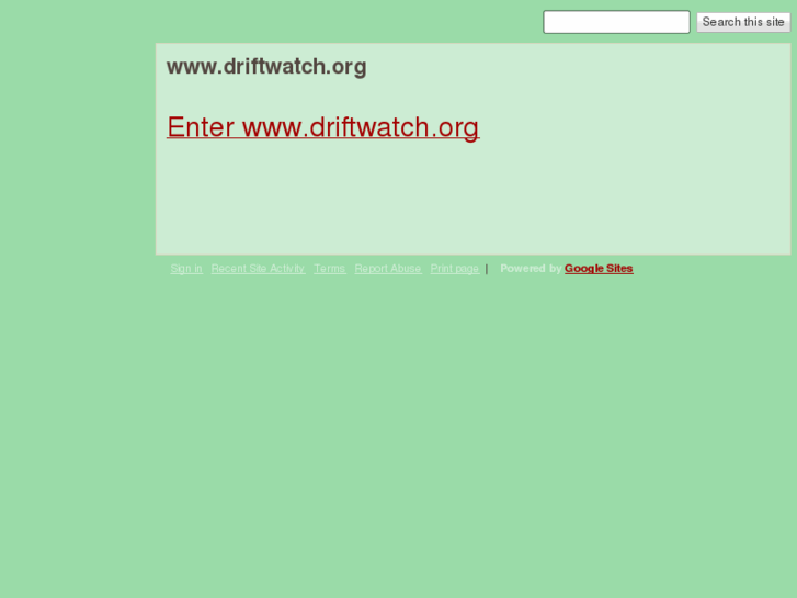 www.driftwatch.info