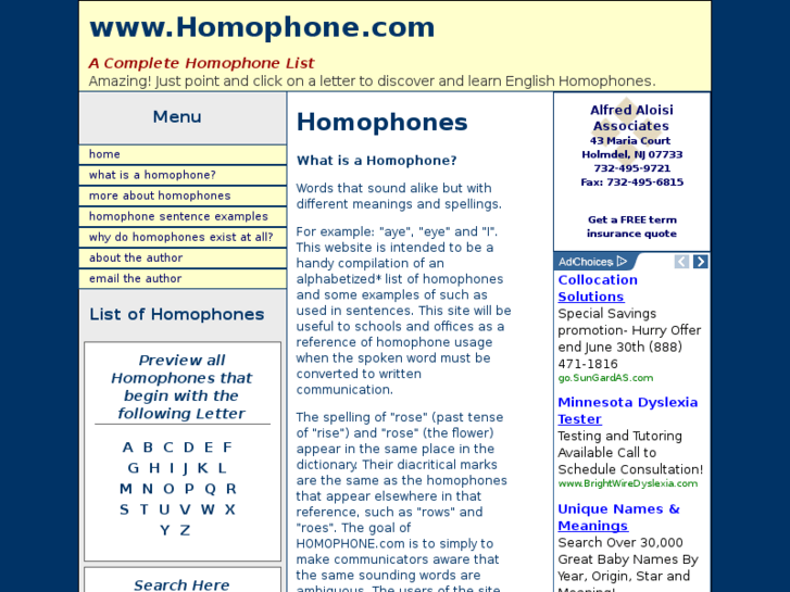 www.homophone.com