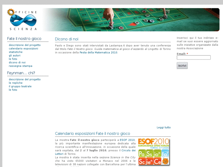 www.officinescienza.it