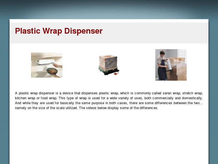 www.plasticwrapdispenser.com