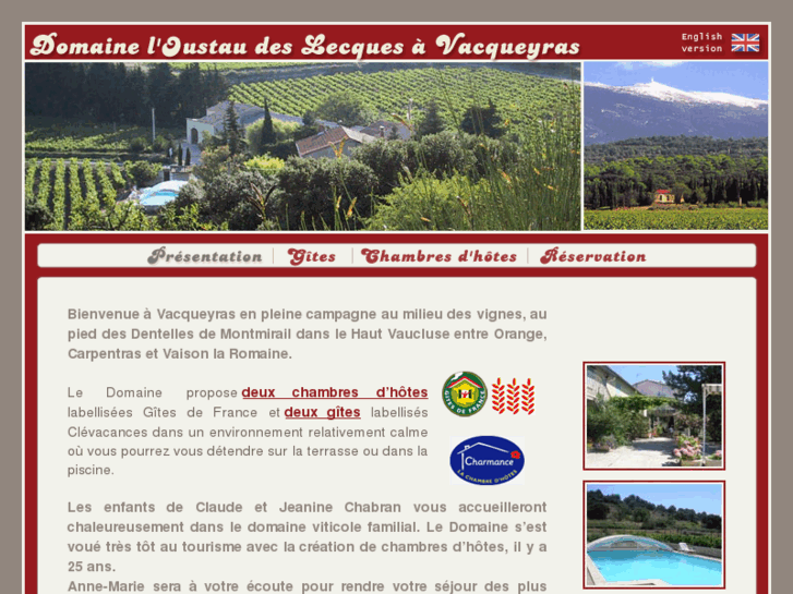 www.gites-chambres-vacqueyras.com