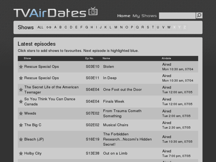 www.tvairdates.com