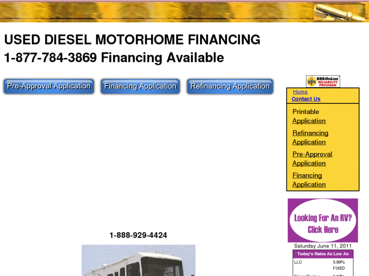 www.useddieselmotorhomefinancing.com