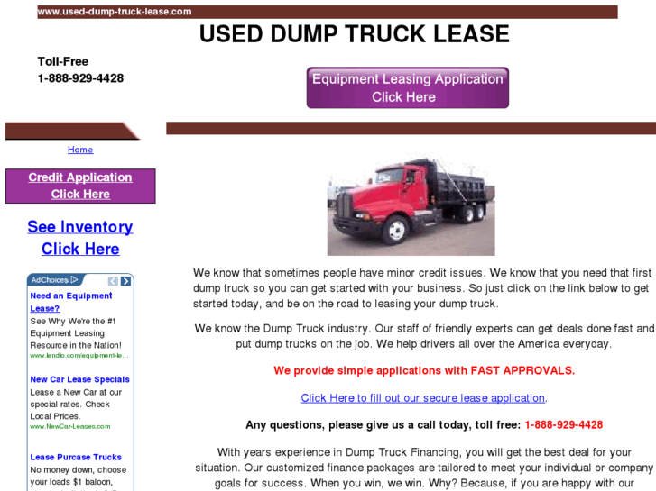 www.used-dump-truck-lease.com