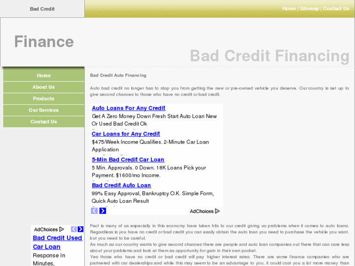 www.yourbadcreditautofinancing.org