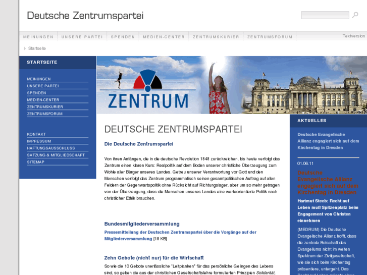 www.zentrumspartei.de