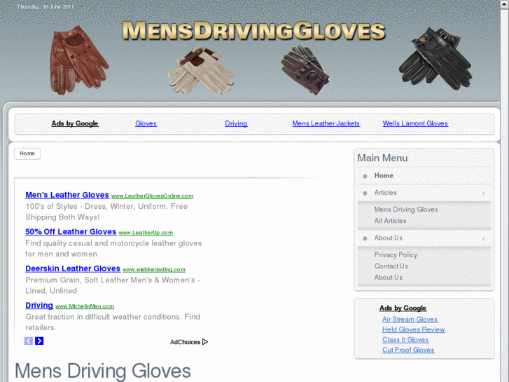 www.mensdrivinggloves.net