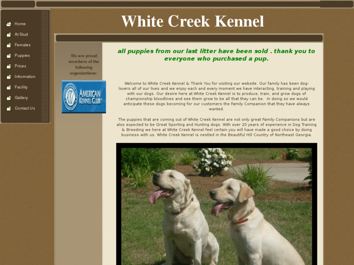 www.whitecreekkennel.com