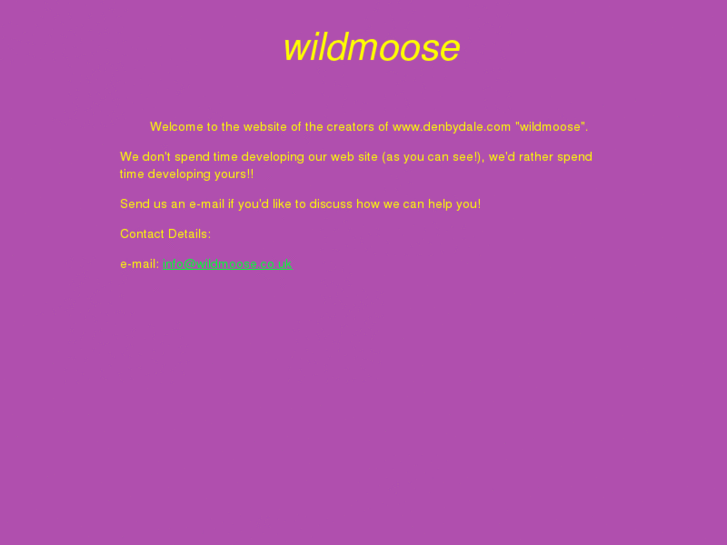 www.wildmoose.co.uk